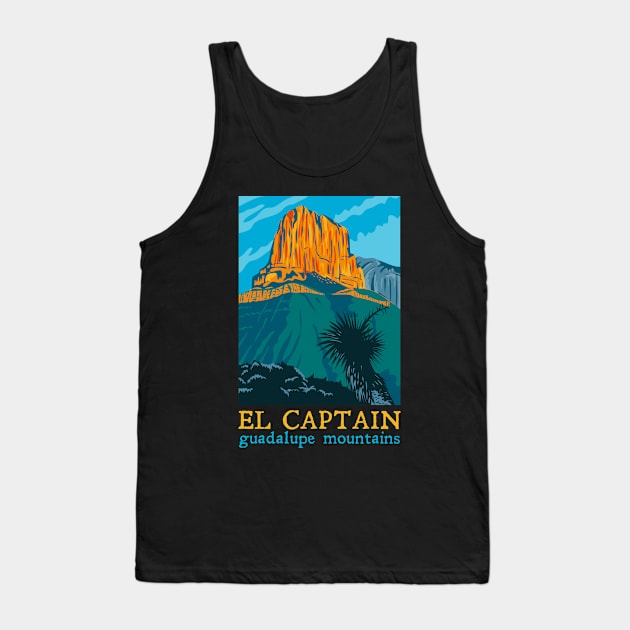 Guadalupe Mountains National Park Texas El Captain Souvenir Tank Top by grendelfly73